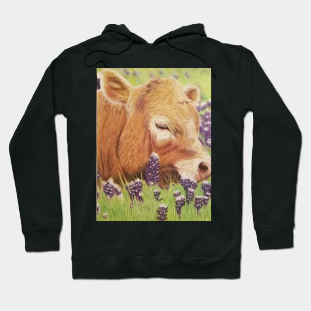 Cow Hoodie by teenamarie23art